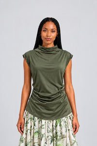 Colleen Eitzen Olive Eclipse Top