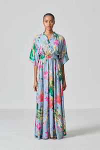 Amanda Laird Cherry Pilansberg Blue Multi Floral Dress