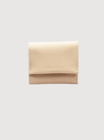Antelo Billie Pebble Leather Small Trifold Wallet - Vanilla Frappe