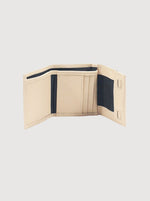 Antelo Billie Pebble Leather Small Trifold Wallet - Vanilla Frappe