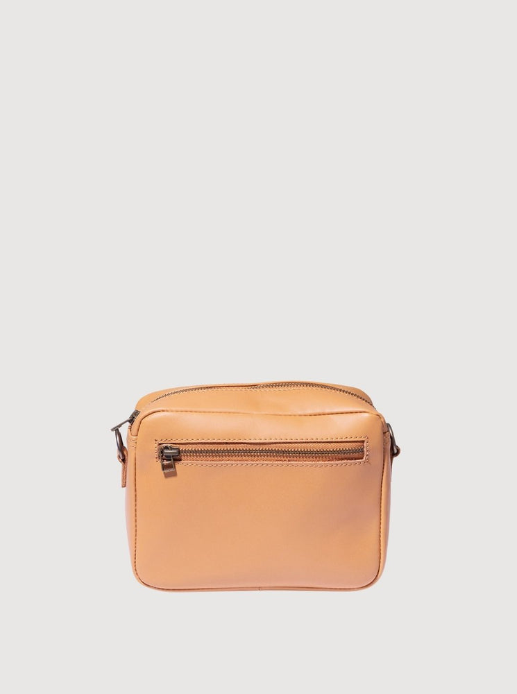 Antelo Nixie Leather Camera Crossbody - Cider