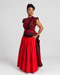 Angalia Masaki Round Neckline Top Cap Sleeve Top