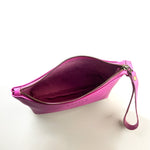 Antelo Asher Pebble Leather Wristlet - Purple Orchid