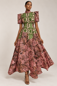 Bathini Africa Mmamah Asymetrical Maxi Dress