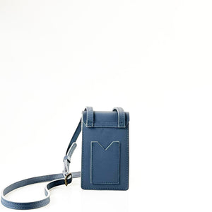
            
                Load image into Gallery viewer, Antelo Benji Minimalist Pebble Leather Phone Bag - Orion Blue
            
        