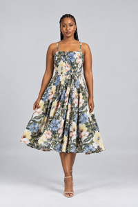 Pearl of EL Strapy Pinch Seam Dress