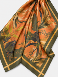 Colleen Eitzen Autumn Hibiscus Print Scarf