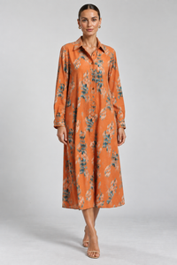 Fluidity Cotton Shirt Dress