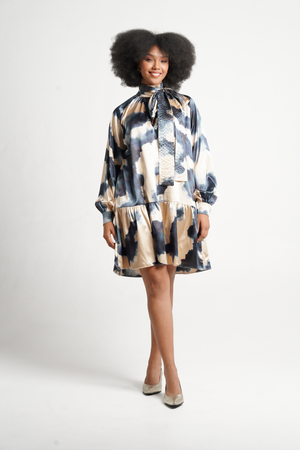 Fluidity Mini Baroque Dress