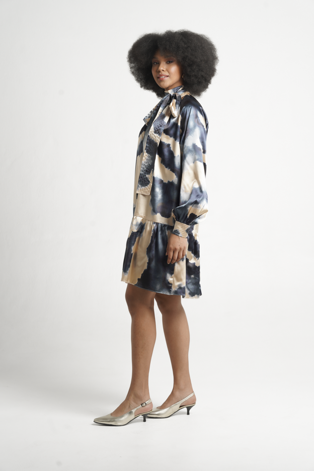 Fluidity Mini Baroque Dress