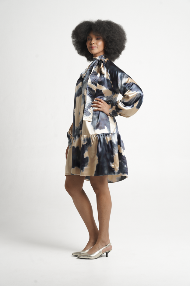 Fluidity Mini Baroque Dress