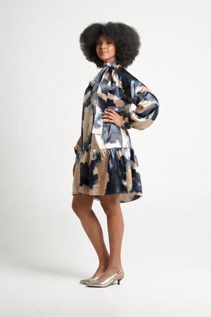 Fluidity Mini Baroque Dress