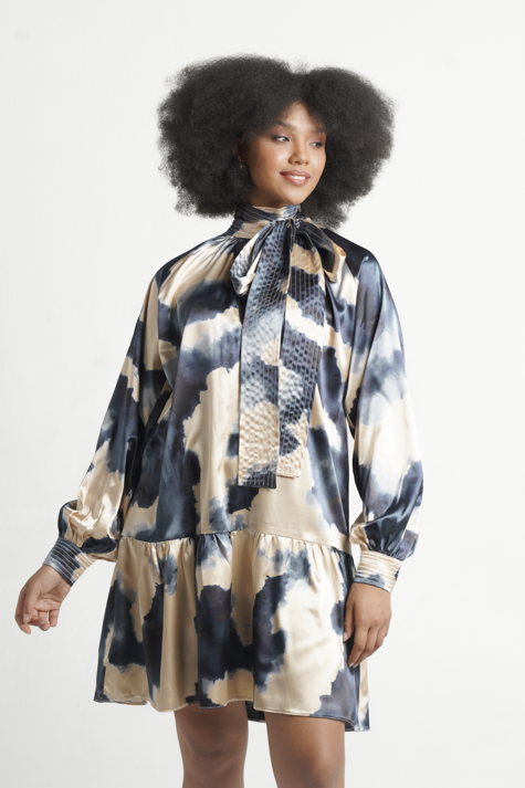 Fluidity Mini Baroque Dress