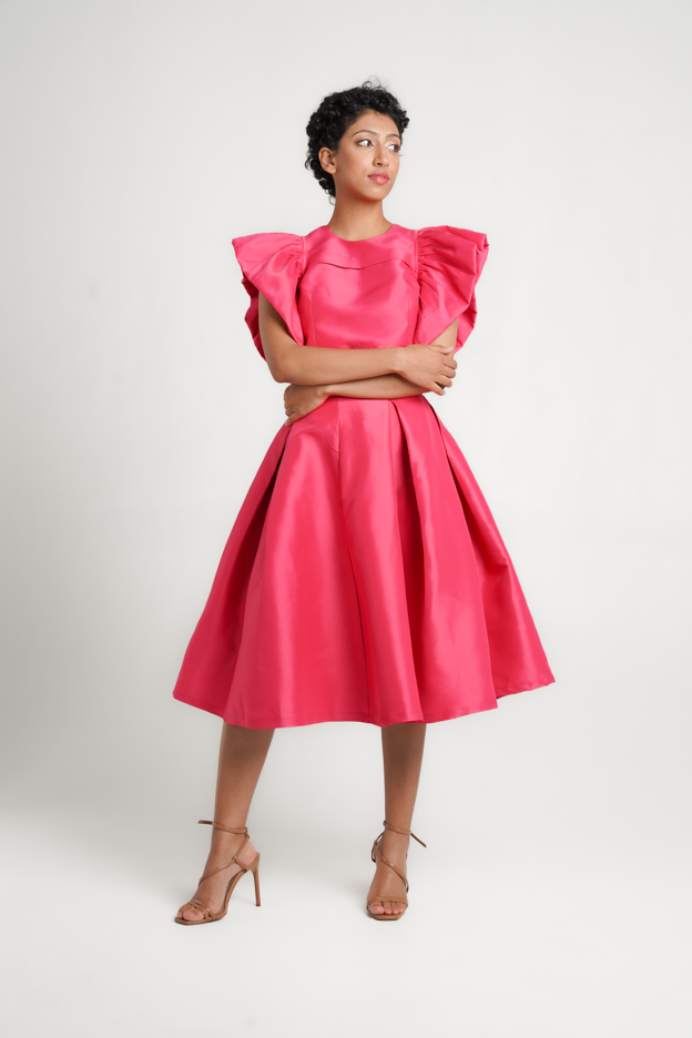 Frida Pink Pleated Skirt