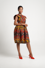 Frida Black/Orange/Yellow Annie Dress