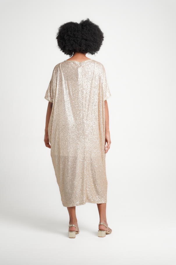 
            
                Load image into Gallery viewer, Fluidity Maxi Sequin Trapeze
            
        