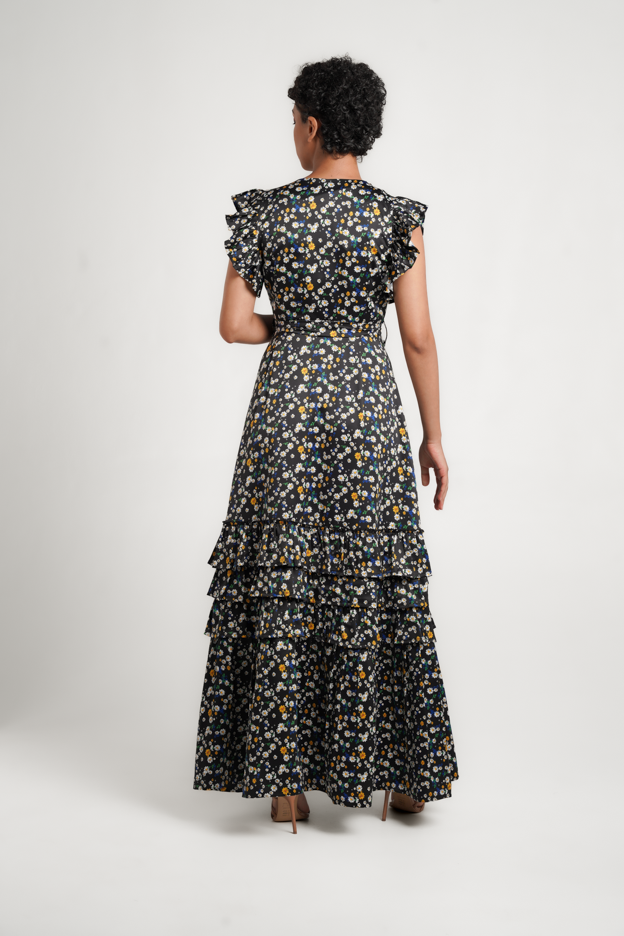 Frida Black/Floral Thuli Dress