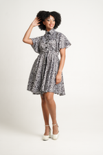 Frida Black/White Dudu Dress