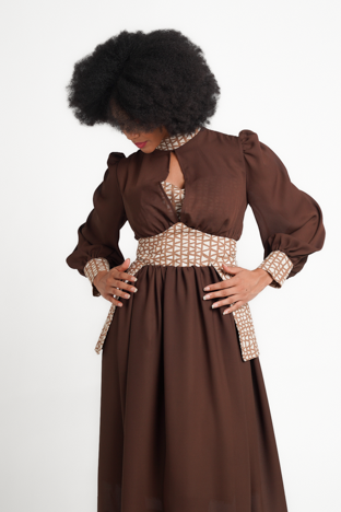 Urban Zulu Bulongo Brown Dress