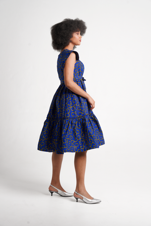 Frida Blue/Yellow Nala Dress