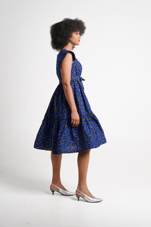 Frida Blue/Yellow Nala Dress