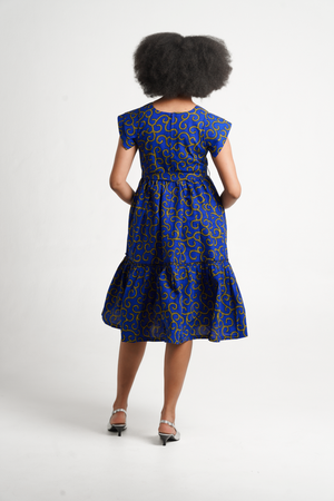 Frida Blue/Yellow Nala Dress