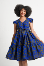 Frida Blue/Yellow Nala Dress