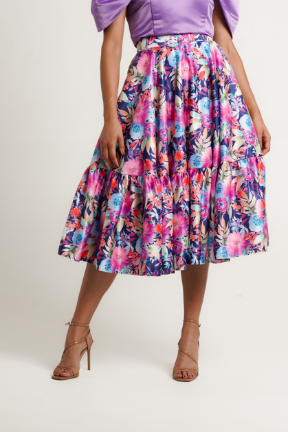 
            
                Load image into Gallery viewer, Skhathi Collection Floral Duchess Skirt
            
        