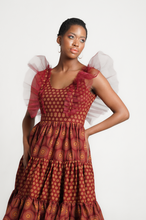 Angalia Moto Shweshwe Dress.