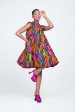 Frida Multicolor Ankara Yves Dress