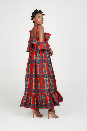 
            
                Load image into Gallery viewer, Angalia Kufufuka Dress
            
        