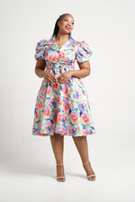 Frida Multicolor Floral Shit Dress