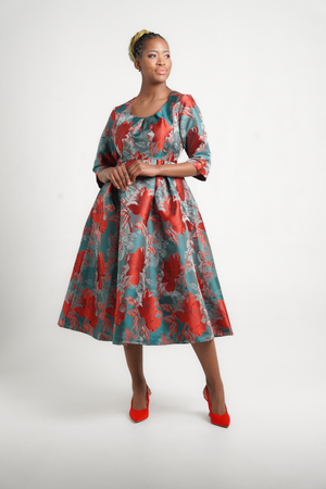 Amanda Laird Cherry Elda Dress