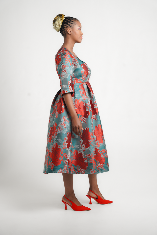 Amanda Laird Cherry Elda Dress