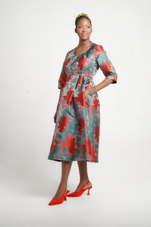 Amanda Laird Cherry Elda Dress