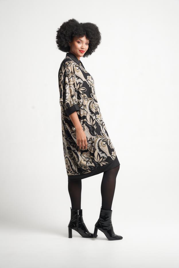 Fluidity Trapeze Shirt Dress