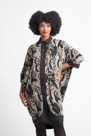 Fluidity Trapeze Shirt Dress