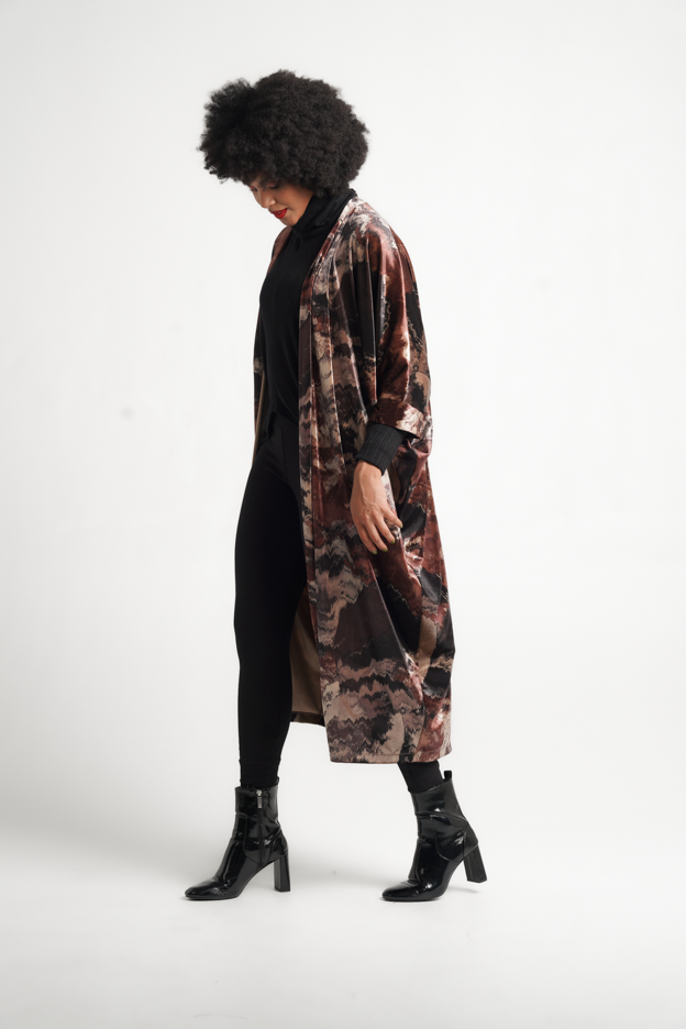 Fluidity Velvet Kimono