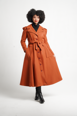 Frida Rust Princess Coat