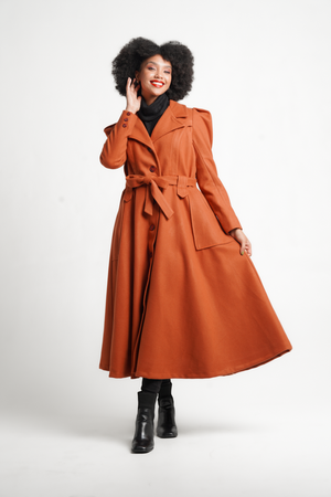 Frida Rust Princess Coat