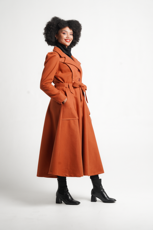 Frida Rust Princess Coat