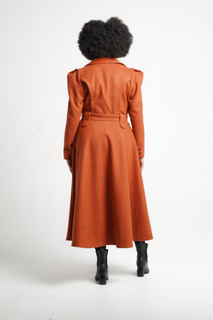 Frida Rust Princess Coat