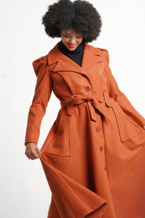 Frida Rust Princess Coat