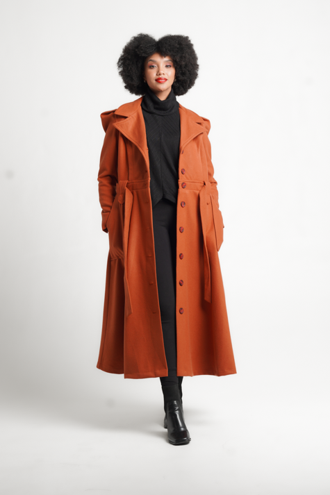 Frida Rust Princess Coat