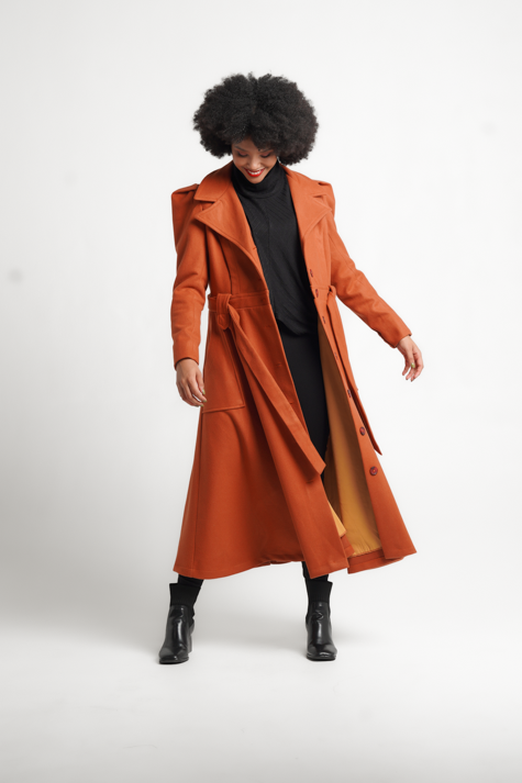 Frida Rust Princess Coat