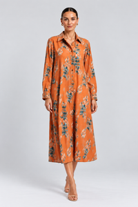 Fluidity Cotton Shirt Dress