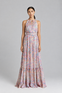 Fluidity De Chine Frill Dress