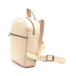 Antelo Sianna Mini Pebble Leather Backpack - Vanilla Frappe
