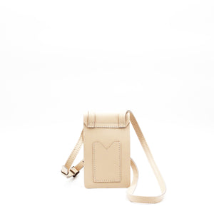 
            
                Load image into Gallery viewer, Antelo Benji Minimalist Pebble Leather Phone Bag - Vanilla Frappe
            
        