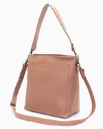 Antelo Josie Prism Pebble Leather Shoulder Bag With Sling - Iced Coffee
